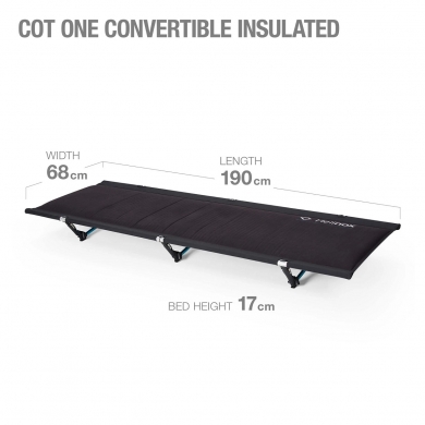 Helinox Camp Bed - Camping Cot - Cot One Convertible Insulated 190x68cm black